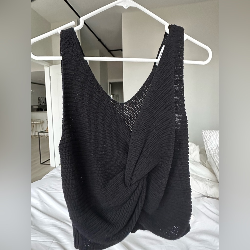 NWT Bar III Twist Front Sweater Top